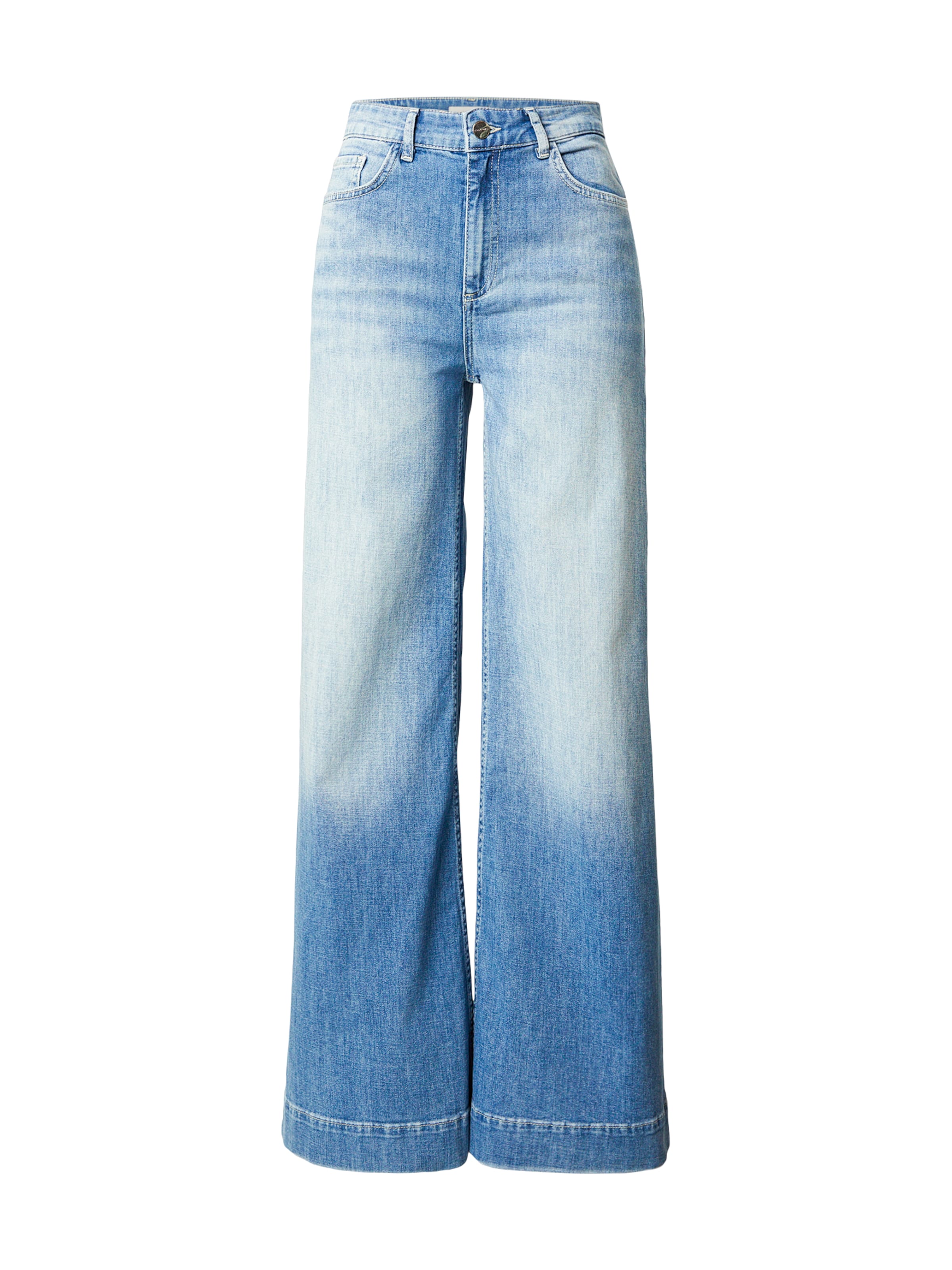 Rich & Royal Wide Leg Jeans in Blau: Vorderseite