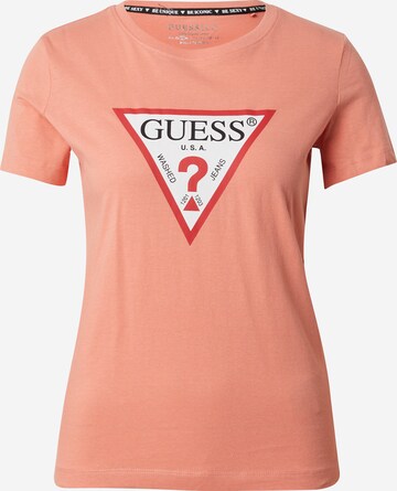 GUESS - Camisa em laranja: frente