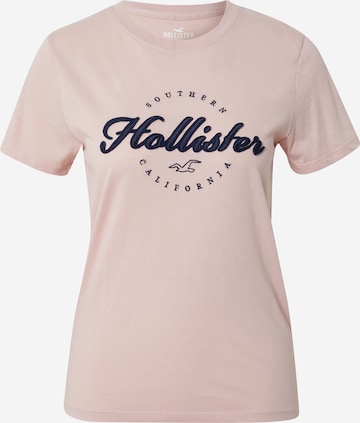 HOLLISTER Tričko – pink: přední strana