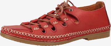 COSMOS COMFORT Lace-Up Shoes in Red: front