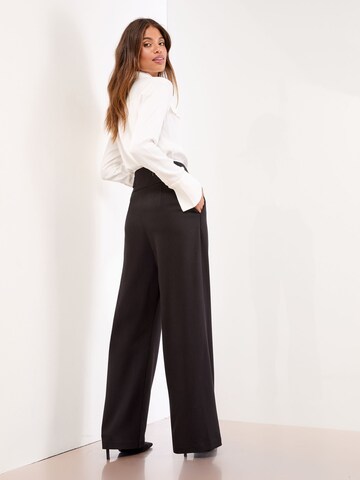 Lipsy Широкий Брюки со складками в Коричневый