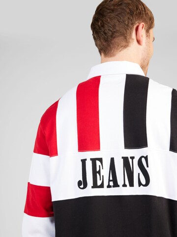 Tommy Jeans - Camiseta 'ARCHIVE RUGBY' en negro