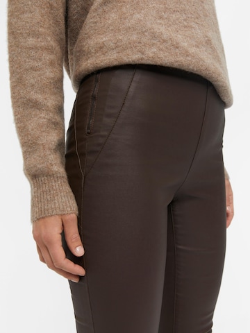 OBJECT Skinny Leggings in Brown