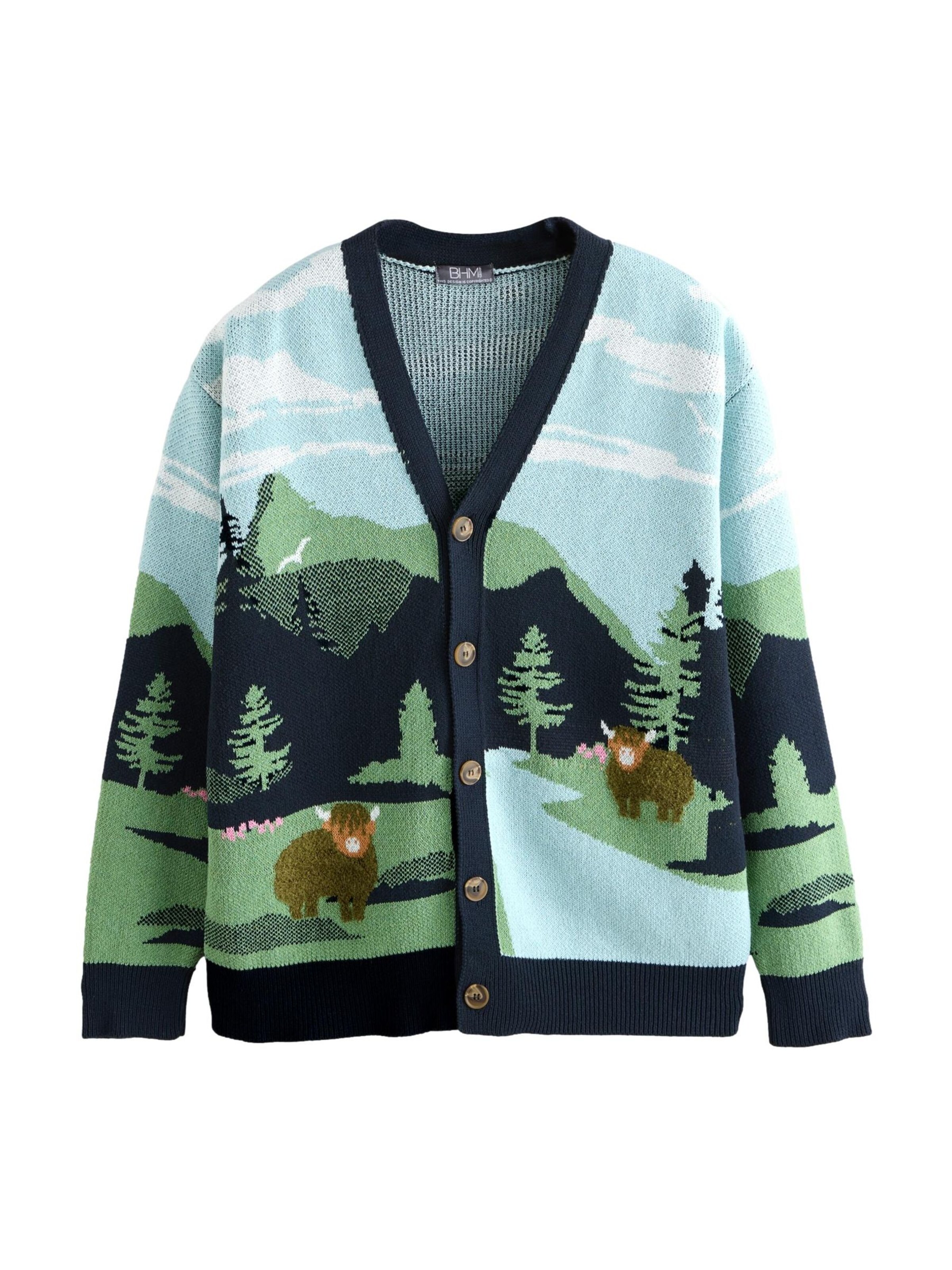 Next Strickjacke in Mischfarben: Vorderseite