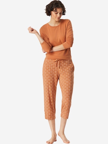 SCHIESSER Pajama Pants 'Mix & Relax' in Orange