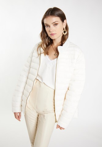 faina Between-season jacket 'Tuxe' in White: front