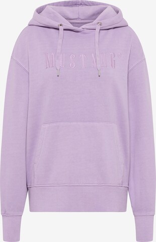 MUSTANG Sweatshirt in Lila: predná strana