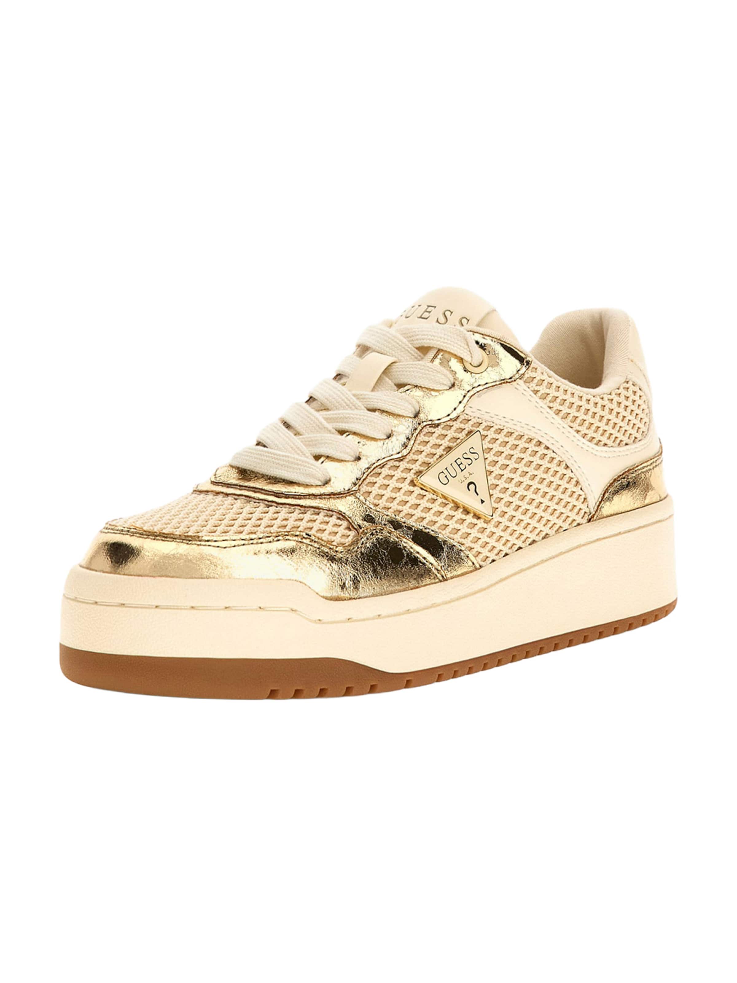 GUESS - Zapatillas deportivas bajas 'Miram' en oro: frente