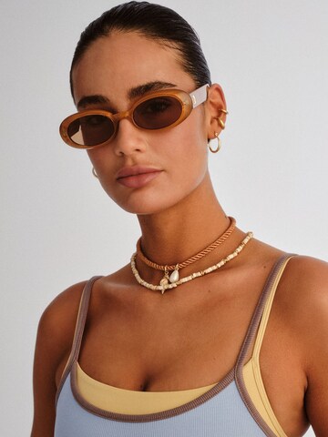 Occhiali da sole 'WORK IT!' di LE SPECS in marrone