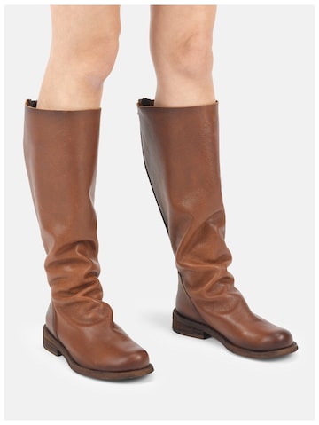 Felmini Wide Fit Boots in Brown