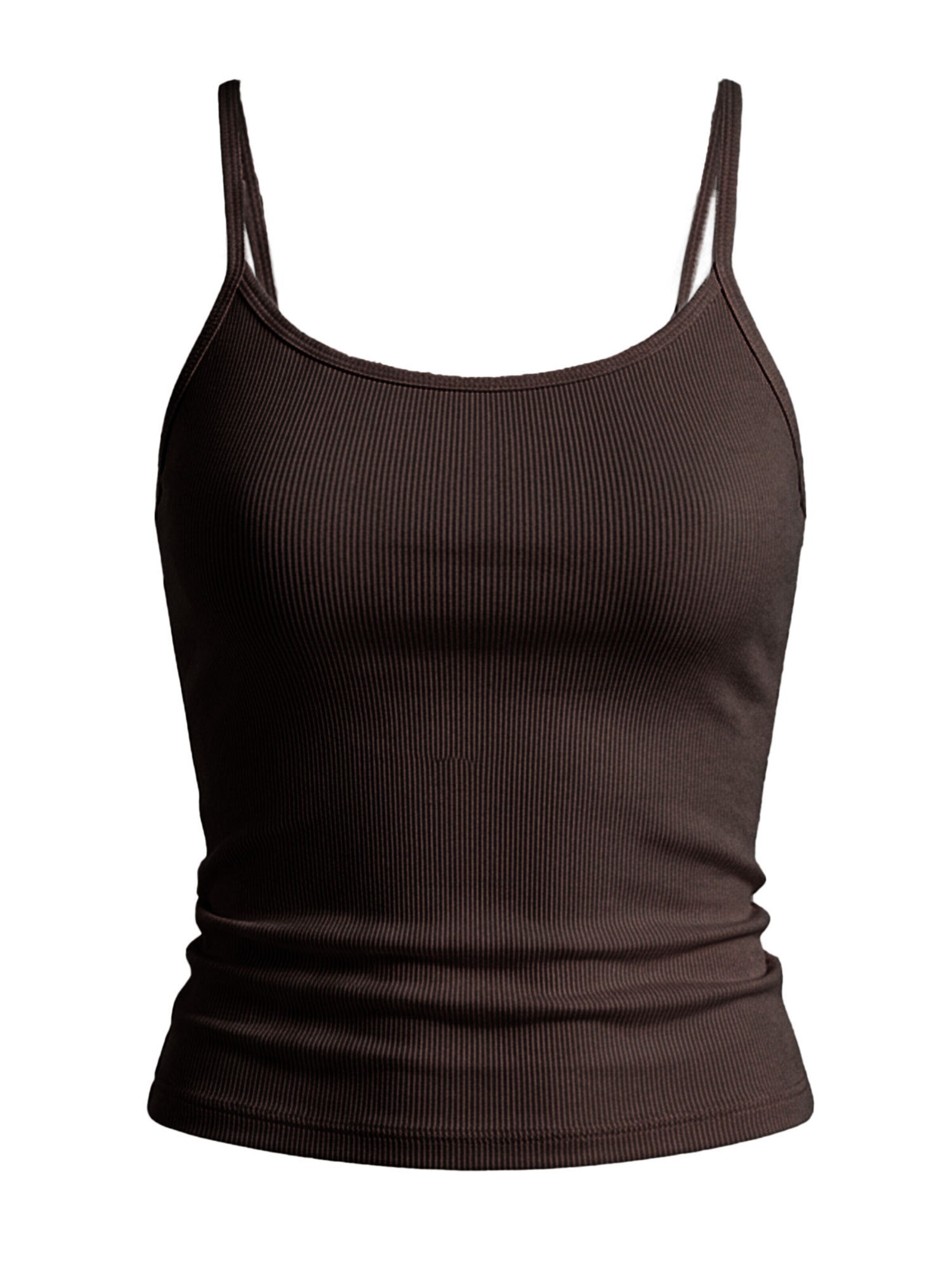 Nina von C. Undershirt 'Bamboo Rib' in Brown