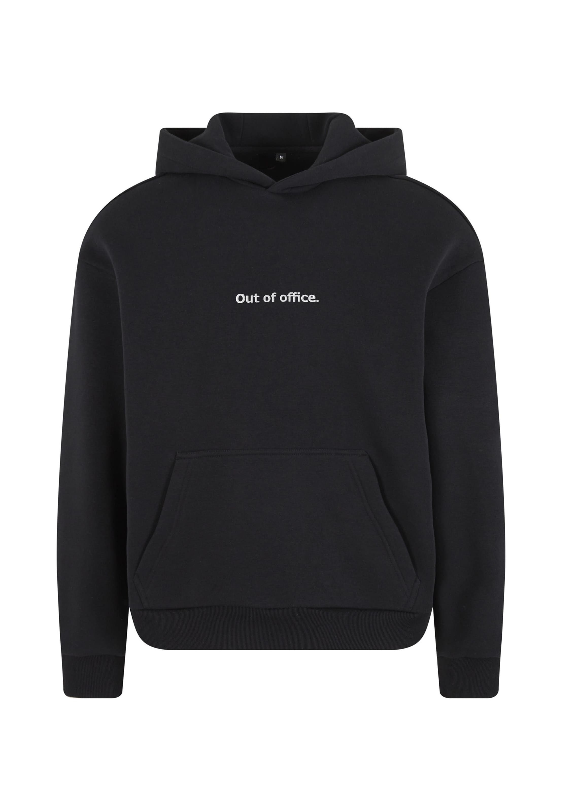 Mister Tee - Sweatshirt 'Out Of Office' em preto: frente