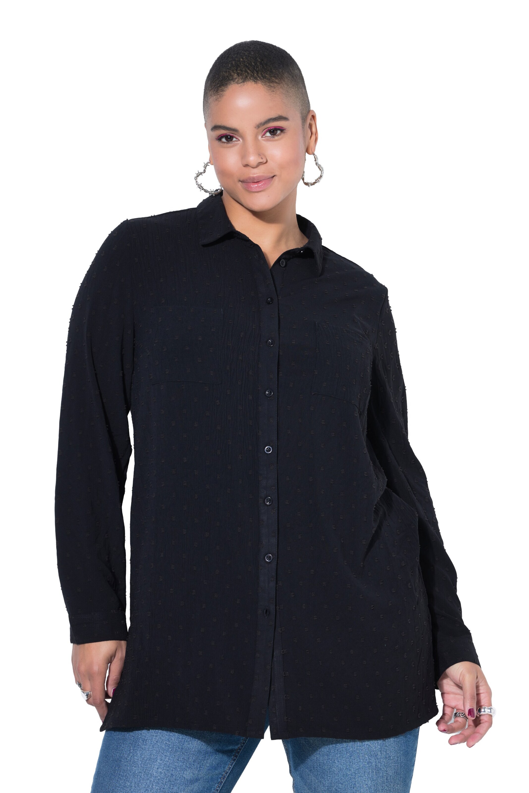 Studio Untold Bluse in Schwarz: Vorderseite