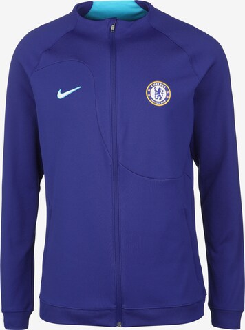 Vestes d’entraînement 'FC Chelsea Academy Pro Anthem' NIKE en bleu : devant