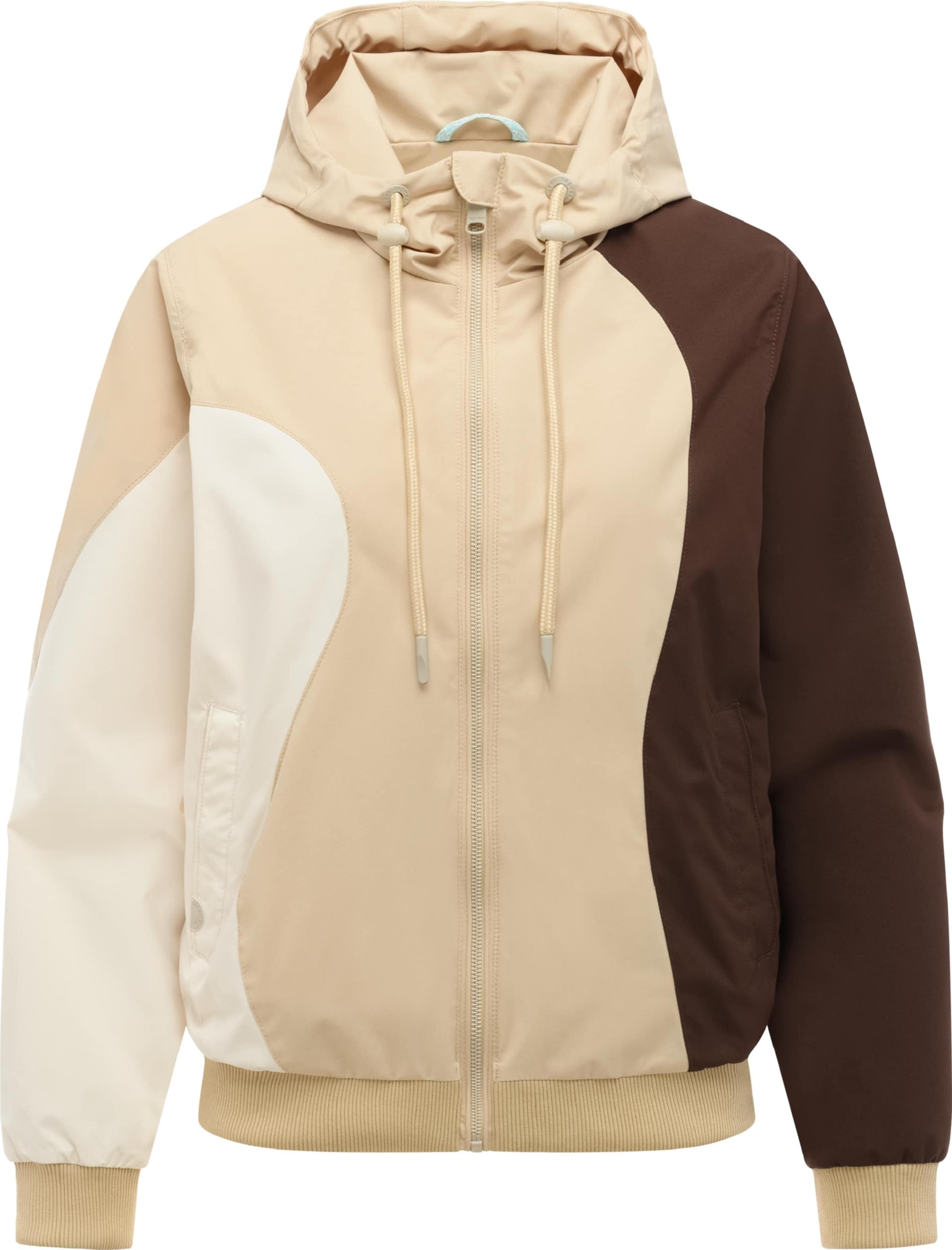 Veste outdoor 'Oggie Block' Ragwear en beige : devant