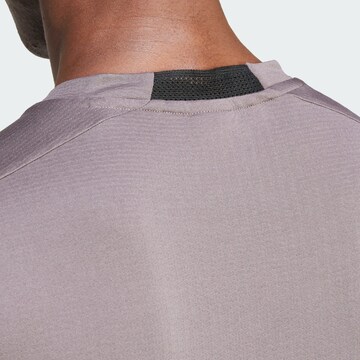 ADIDAS PERFORMANCE - Camisa funcionais 'Designed for Training' em cinzento