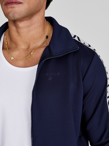 SikSilk Sweatjacke in Blau