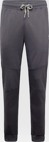 BIDI BADU Tapered Workout Pants in Grey: front
