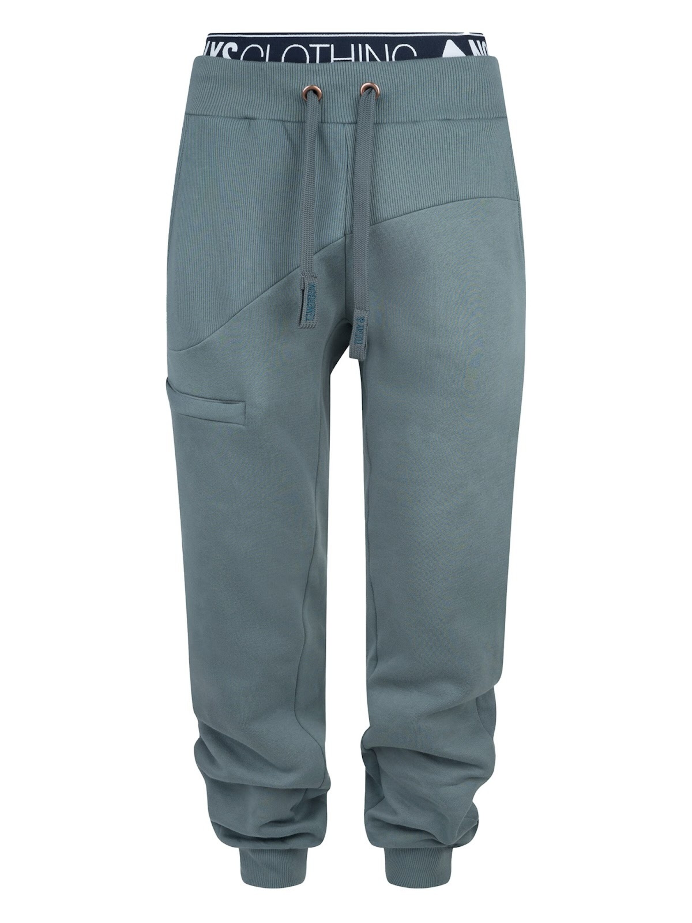 NOORLYS Regular Workout Pants 'STIEFBUCK' in Blue: front