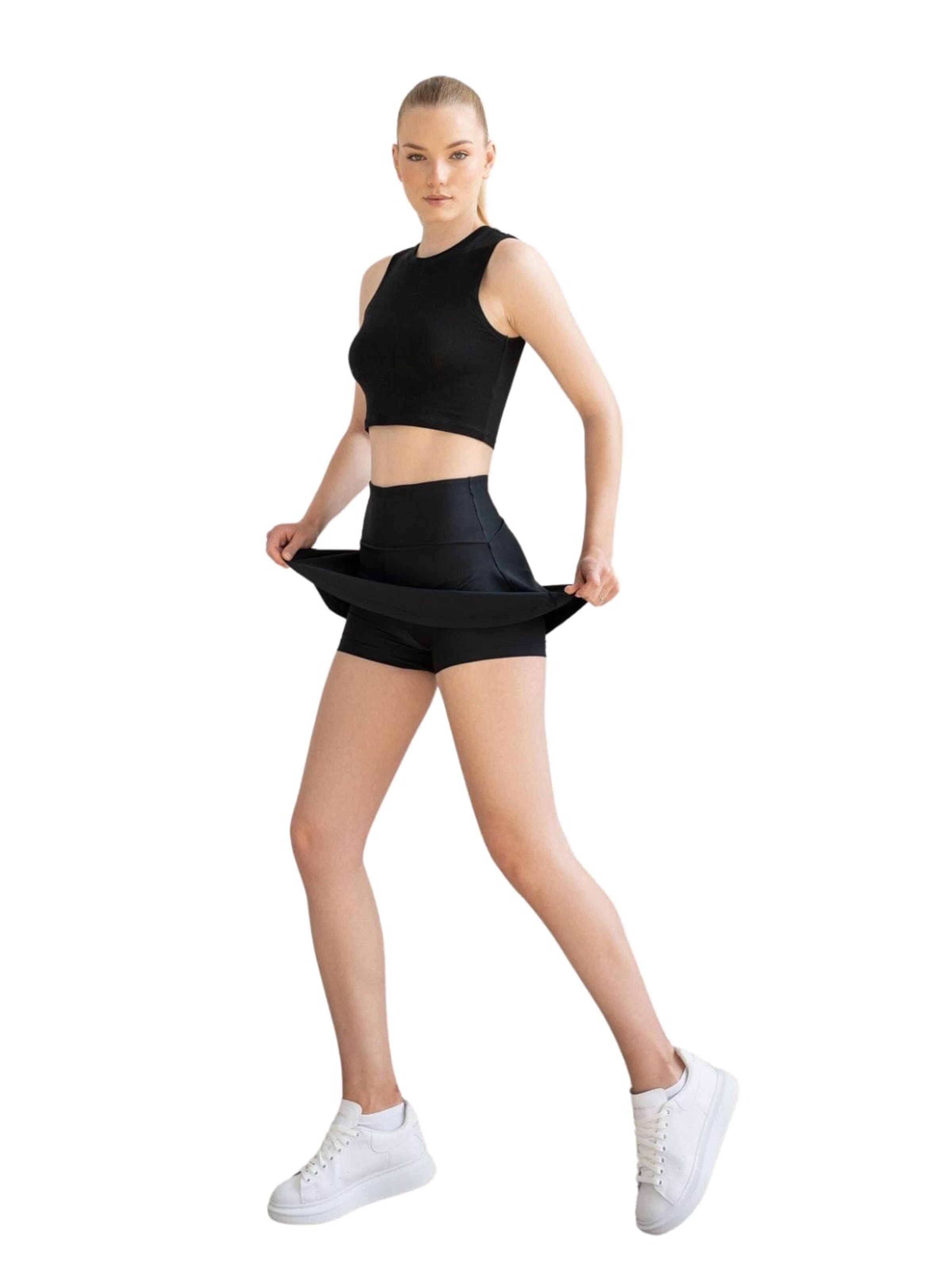 Lismina Athletic Skorts '440 Rock' in Black