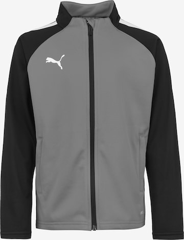 PUMA Athletic Jacket 'TeamLIGA' in Grey: front