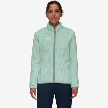 MAMMUT Athletic Fleece Jacket 'Innominata' in Green: front