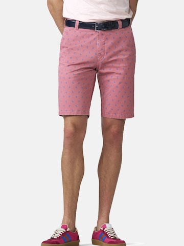 MEYER Regular Trousers in Red: front