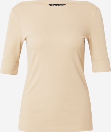 Tricou 'JUDY' de la Lauren Ralph Lauren pe bej: față
