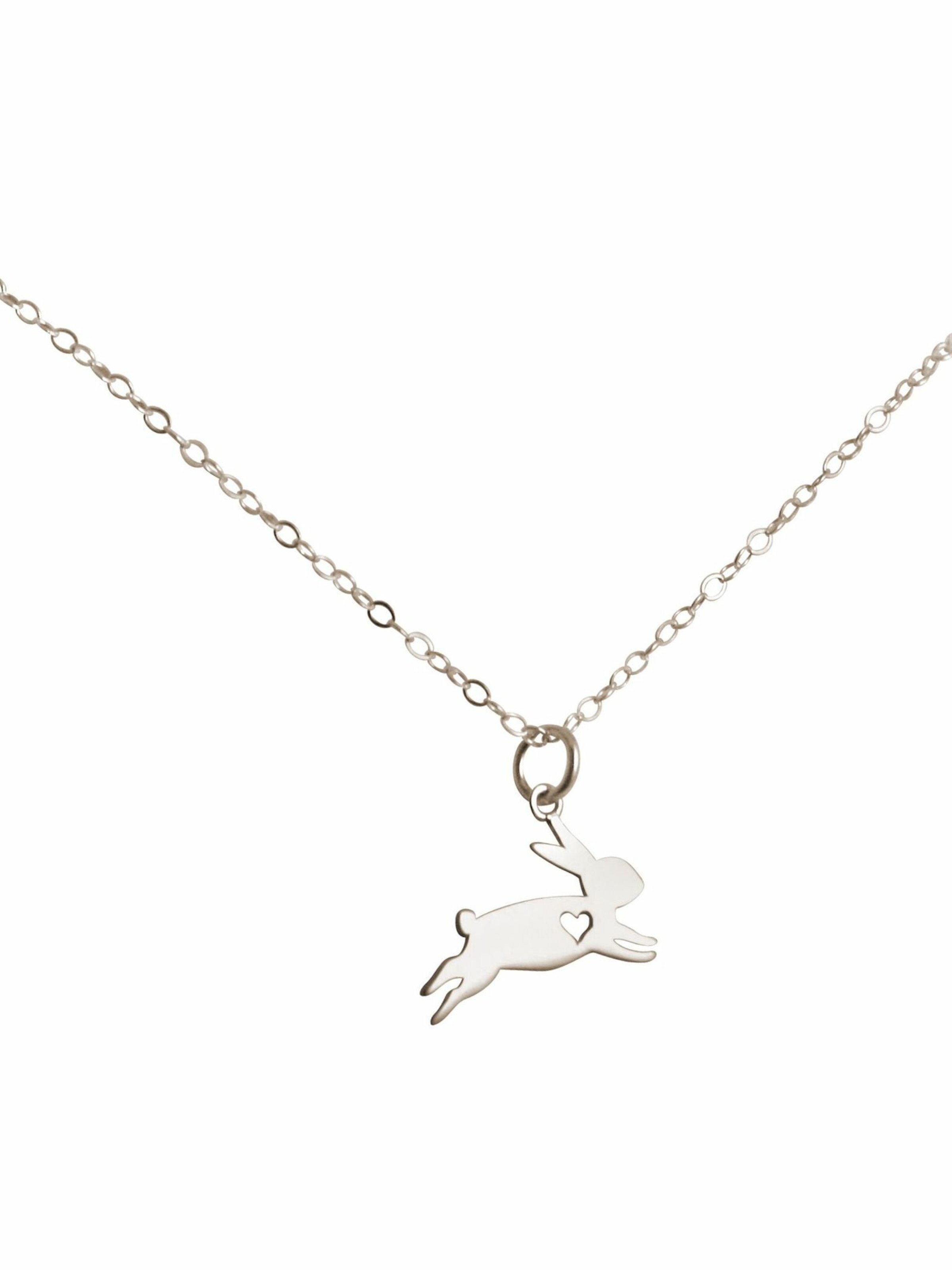 Gemshine Necklace 'HASE' in Silver