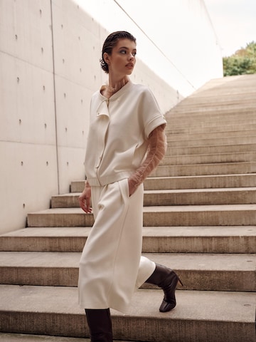 Wide Leg Pantalon 'ELEVATE_ Elsa Culotte' I want the moon en beige