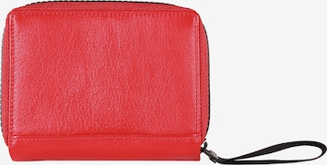 Porte-monnaies 'Capri' Braun Büffel en rouge