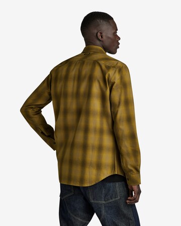G-Star RAW Slim fit Button Up Shirt in Brown