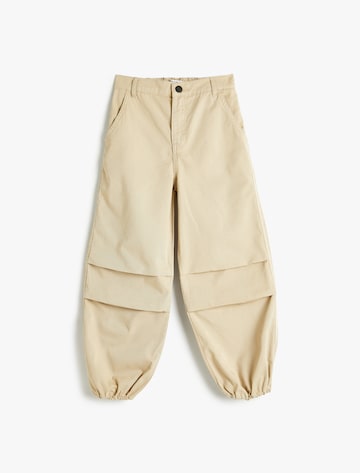Koton Tapered Trousers in Beige: front