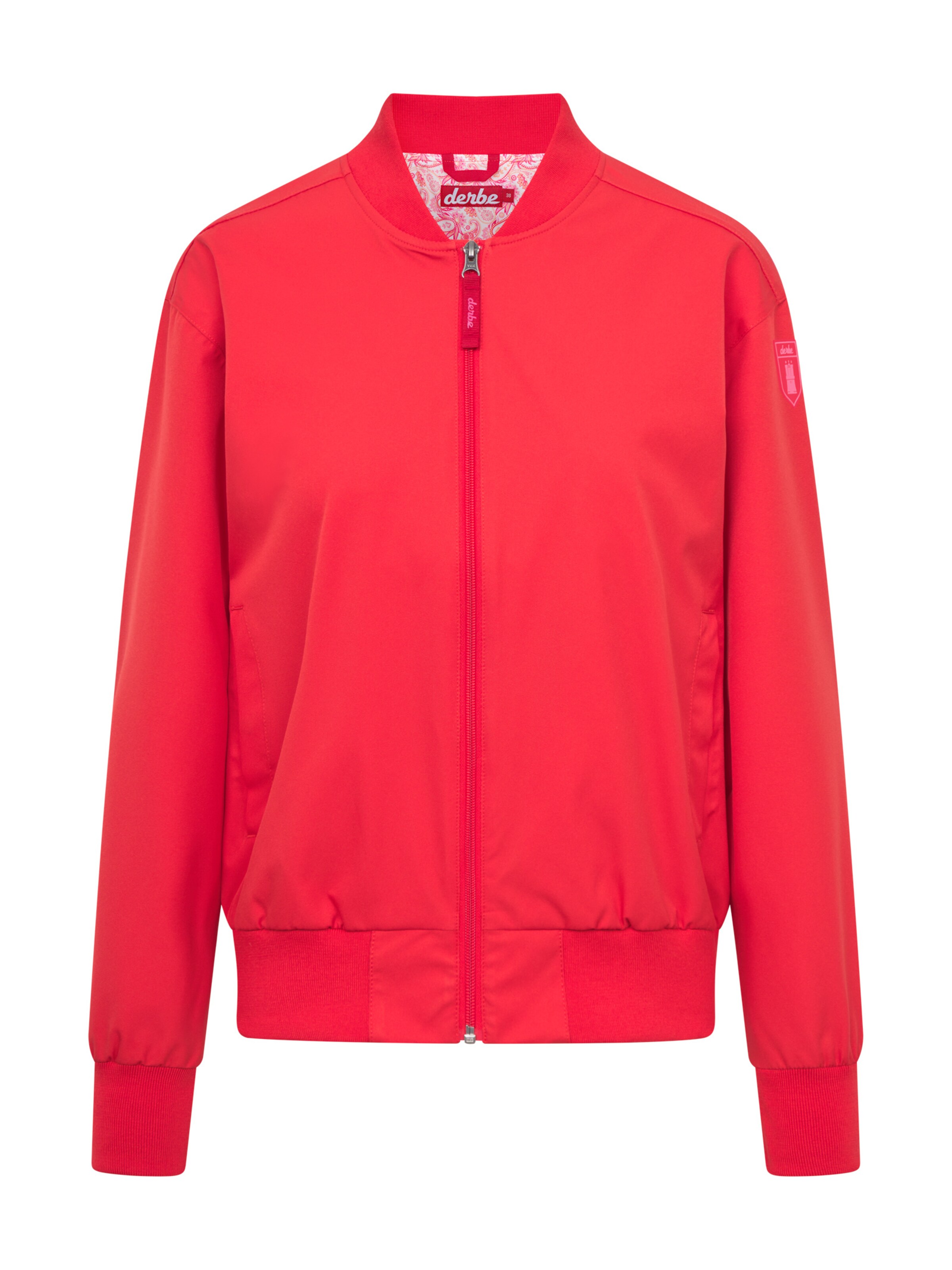 Derbe Jacke in Rot: Vorderseite
