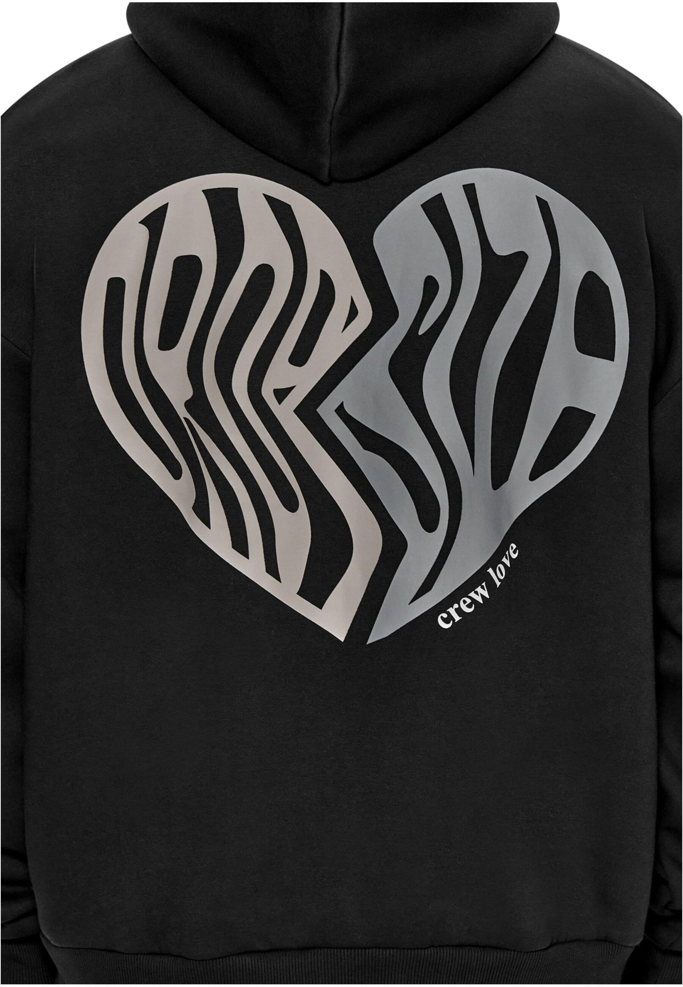 Dropsize Sweatshirt 'Broken Heart' in Schwarz
