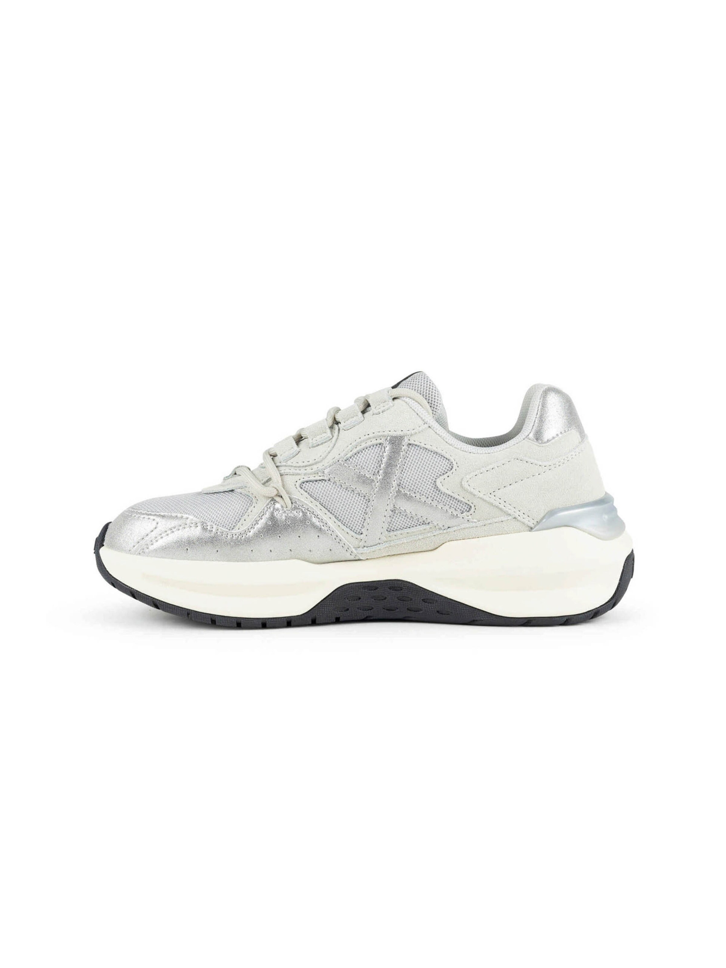 Sneaker bassa 'NEXA' di MUNICH in argento: frontale