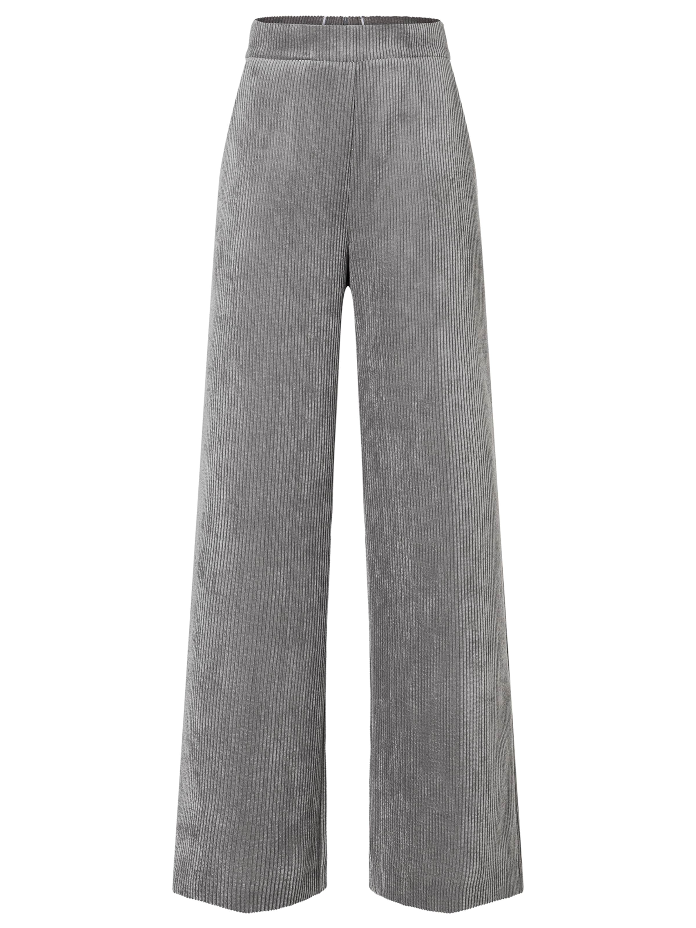 Ana Alcazar Wide leg Broek 'Adima' in Grijs: voorkant