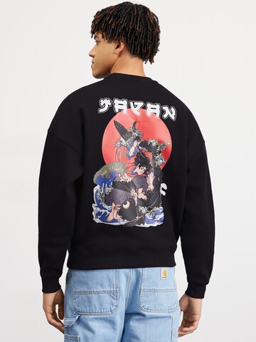 ALPHA INDUSTRIES Свитшот 'Japan Wave Warrior' в Черный