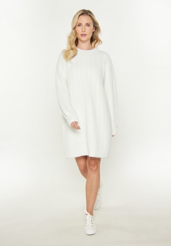 usha BLUE LABEL Gebreide jurk in Wit
