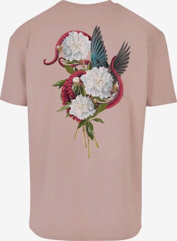 T-Shirt 'Surf & Turf' Mister Tee en rose