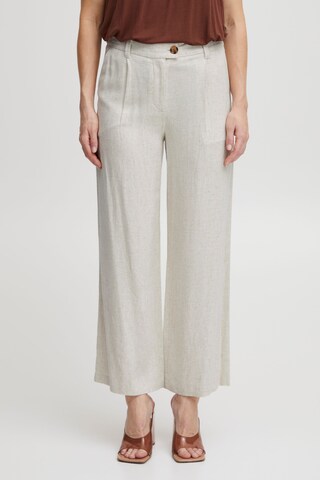 b.young Regular Pants in White: front