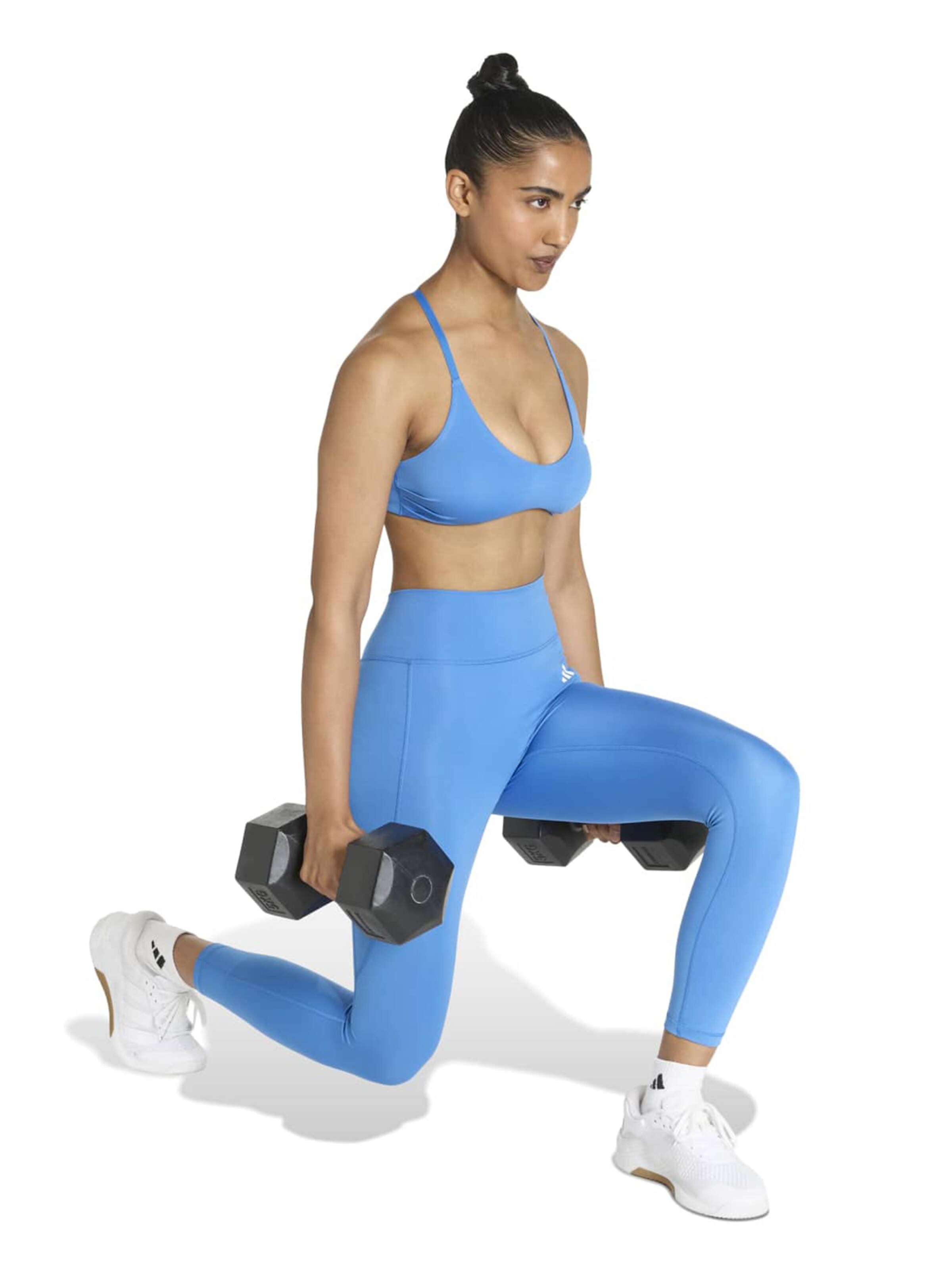 ADIDAS PERFORMANCE - Skinny Pantalón deportivo 'Optime Power Essentials' en azul