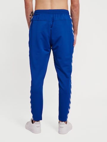 Hummel Regular Workout Pants 'Nathan 2.0' in Blue