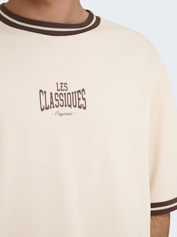 Only & Sons Футболка 'ONSLES CLASSIQUES' в Бежевый