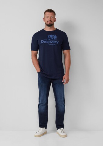s.Oliver Men Tall Sizes T-Shirt in Blau