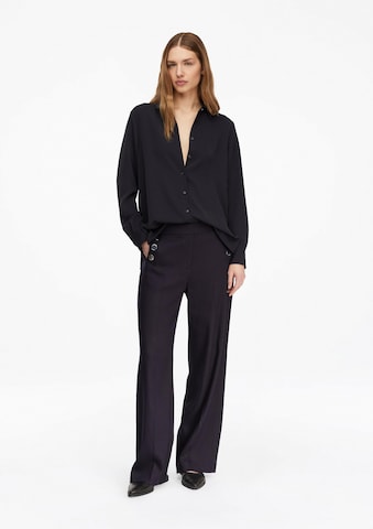 COMMA Wide Leg Hose in Blau: Vorderseite