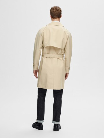 Manteau mi-saison 'Archive' SELECTED HOMME en beige