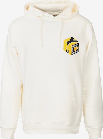 Barbour International Sweatshirt 'Falmer' in Wit: voorkant