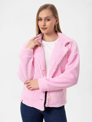 Jachetă  fleece de la Cool Hill pe roz