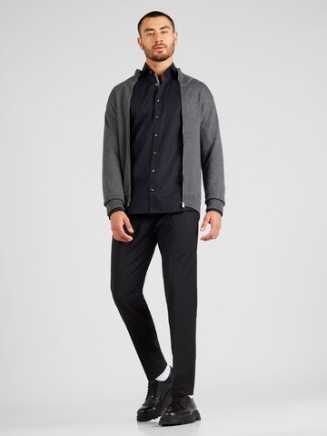 BOSS Black Knit Cardigan 'Mentolo 01' in Grey